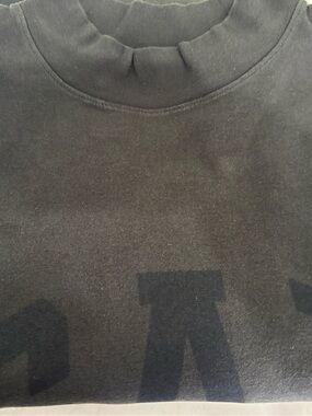 GAP YZY Men's Long Sleeve Tee in Black with Subtle Black Logo